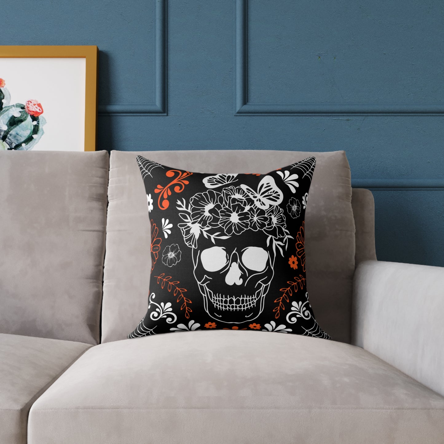 Halloween Skull Pillow