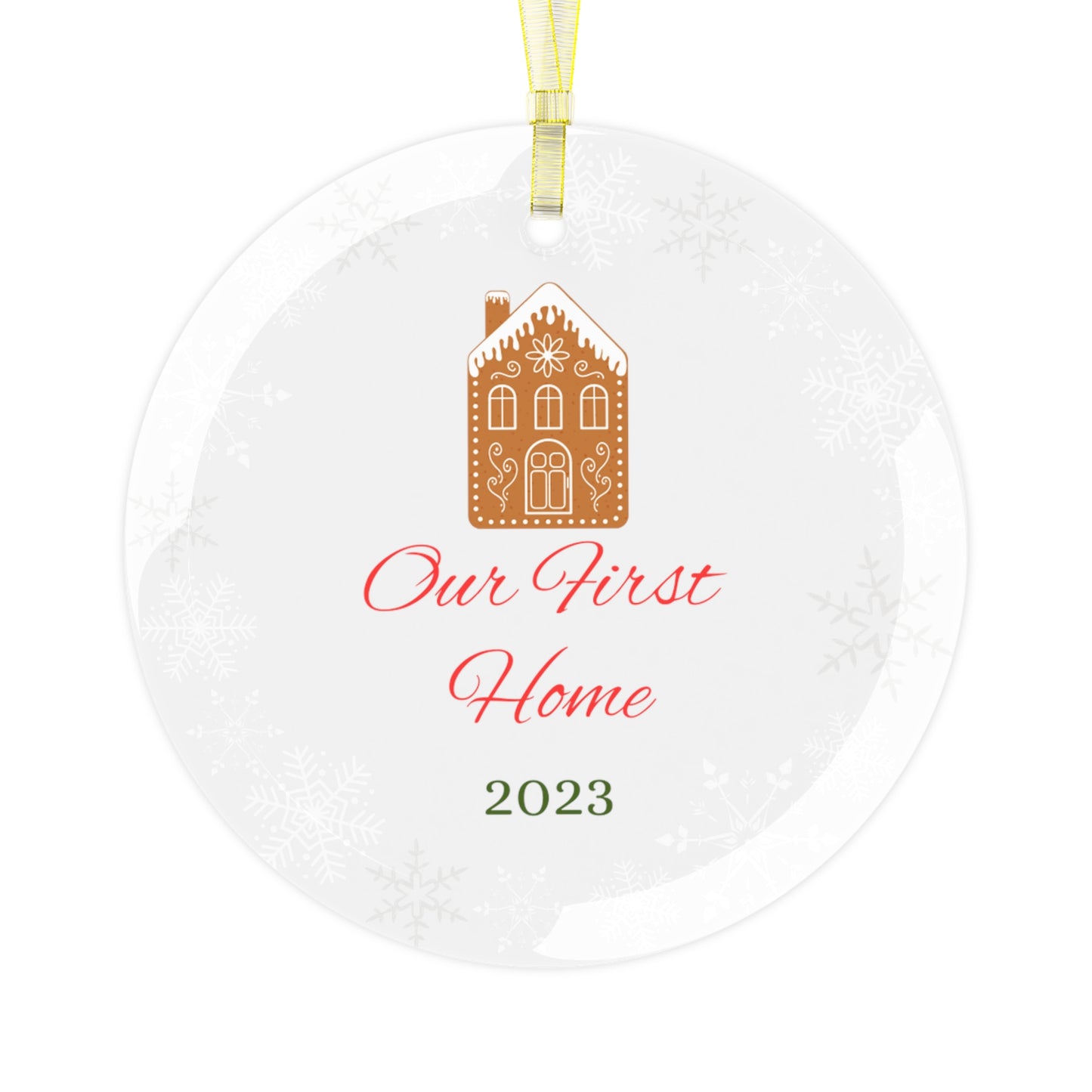 Our First Home (color) | Glass Ornament