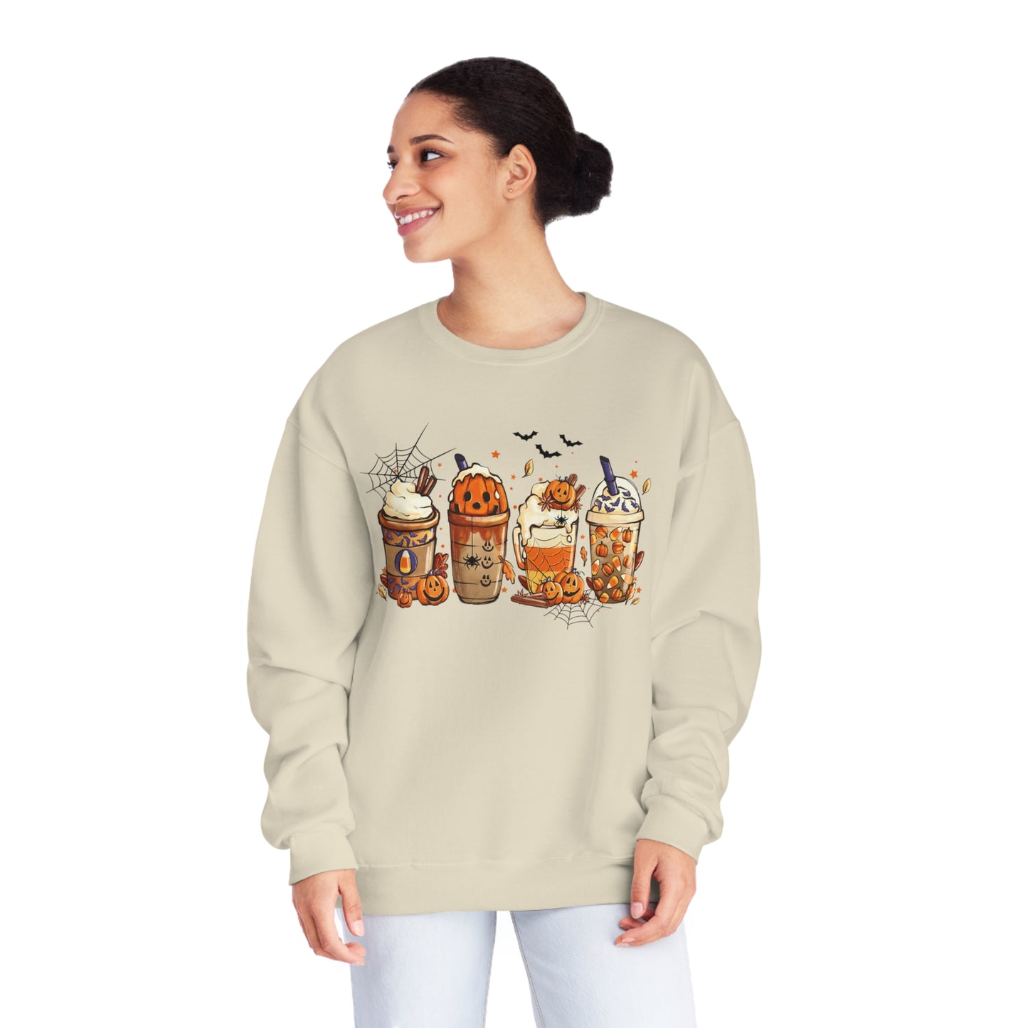 Pumpkin Coffee Cups Sweatshirt