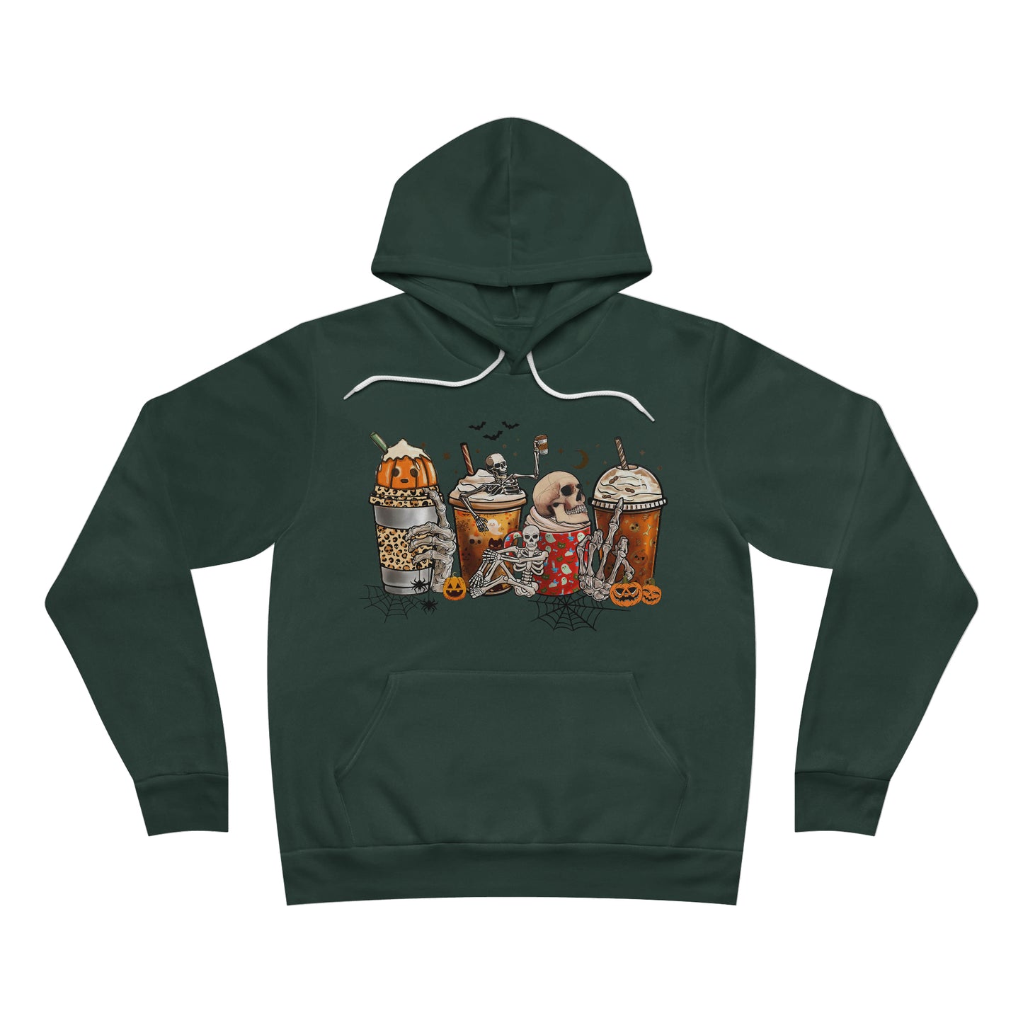 Pumpkin Skull Fleece Hoodie