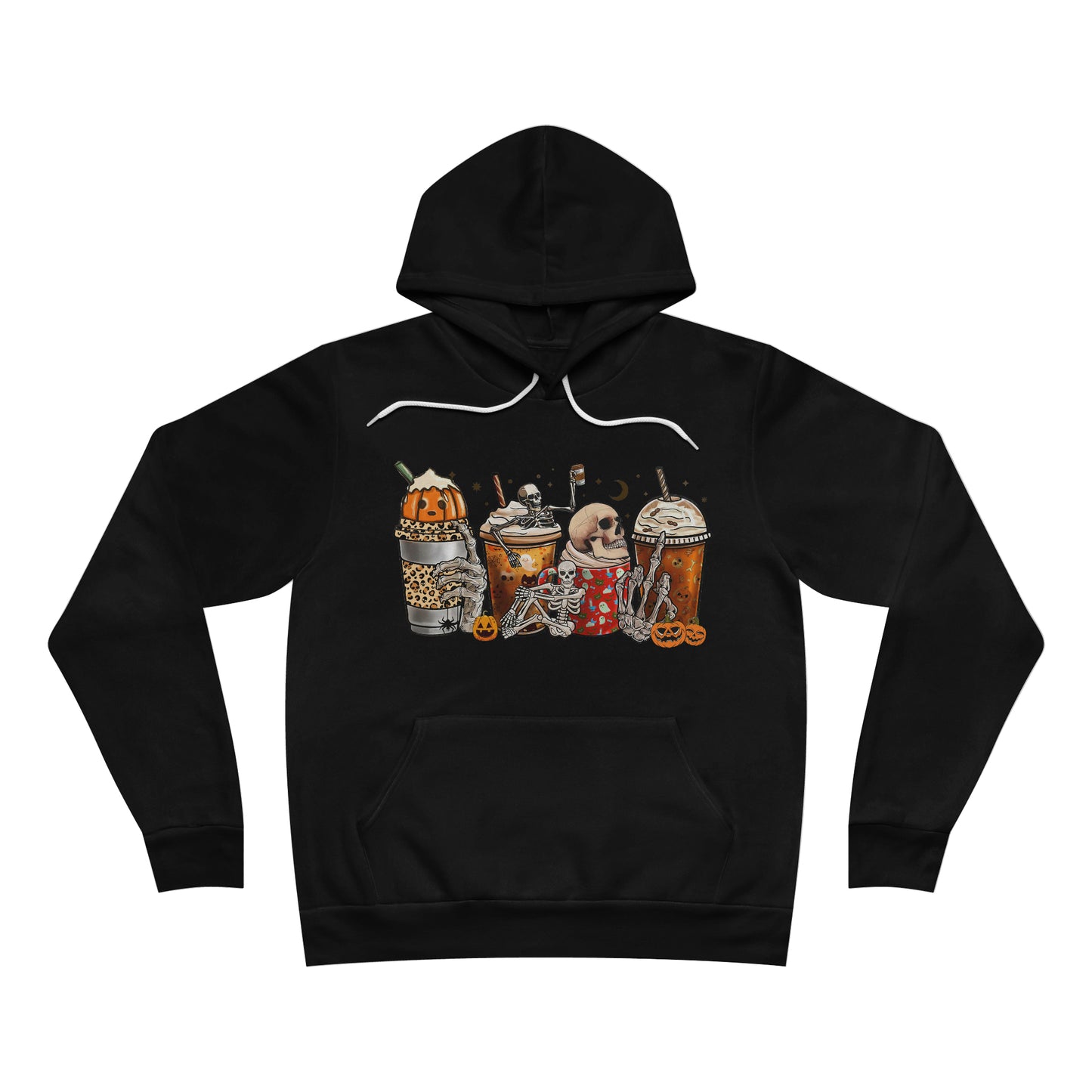 Pumpkin Skull Fleece Hoodie