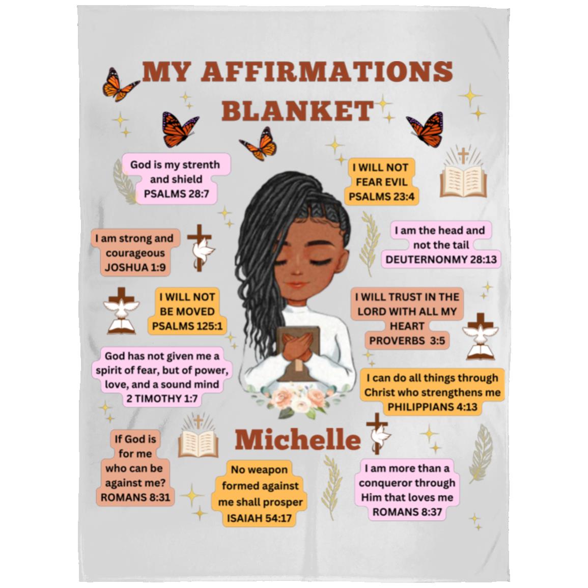 Christian Bible Verses Affirmation | Personalized Blanket 60x80