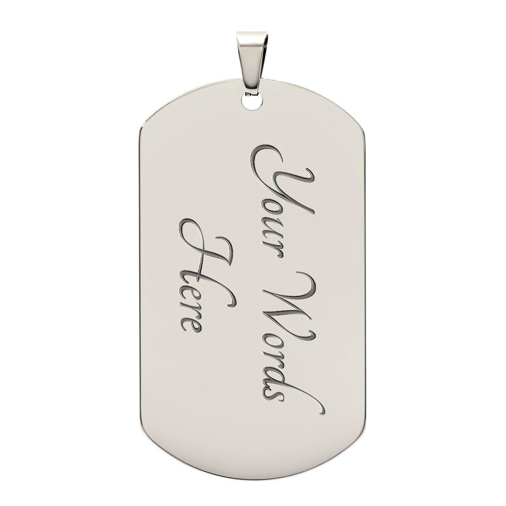 To My Son, Love Dad | Dog Tag