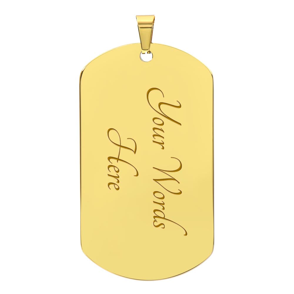 To My Son, Love Dad | Dog Tag