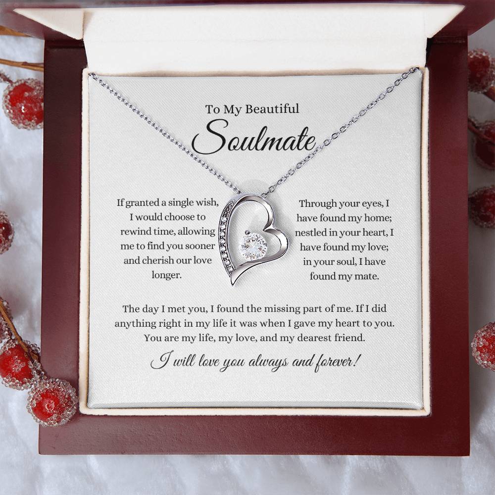 Beautiful Soulmate | Forever Love Heart Necklace