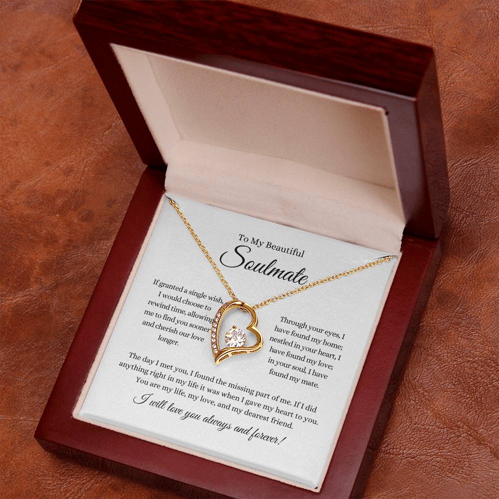 Beautiful Soulmate | Forever Love Heart Necklace