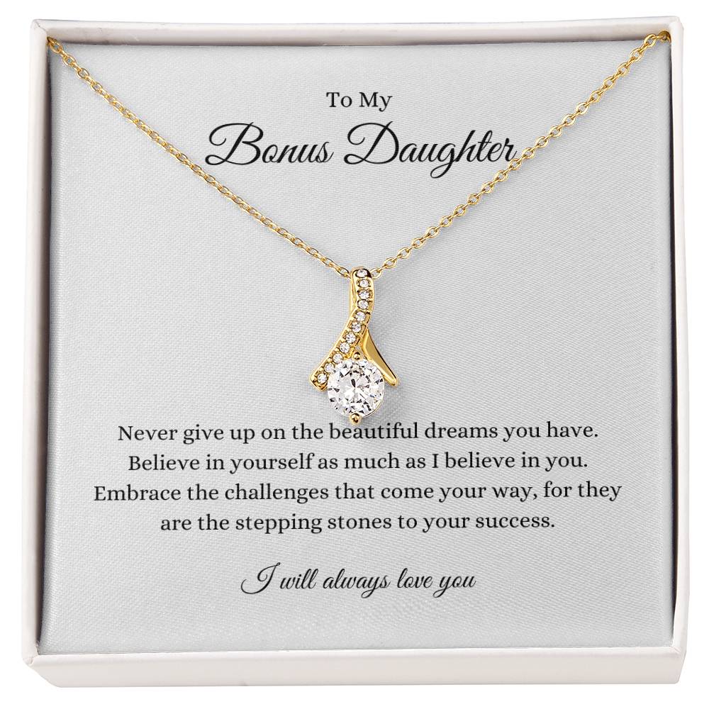 Bonus Daughter, Never Give up | Alluring Beauty Necklace