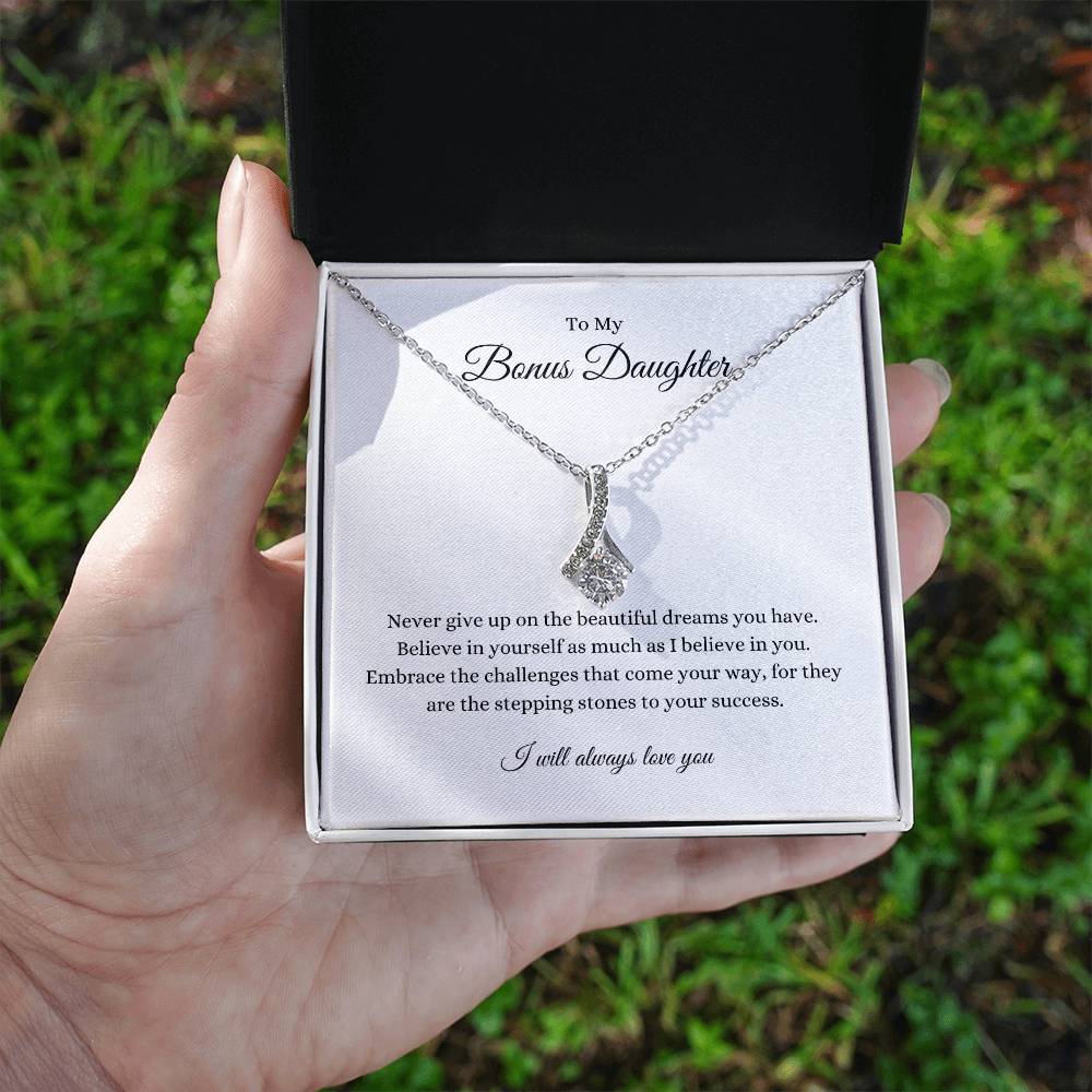 Bonus Daughter, Never Give up | Alluring Beauty Necklace