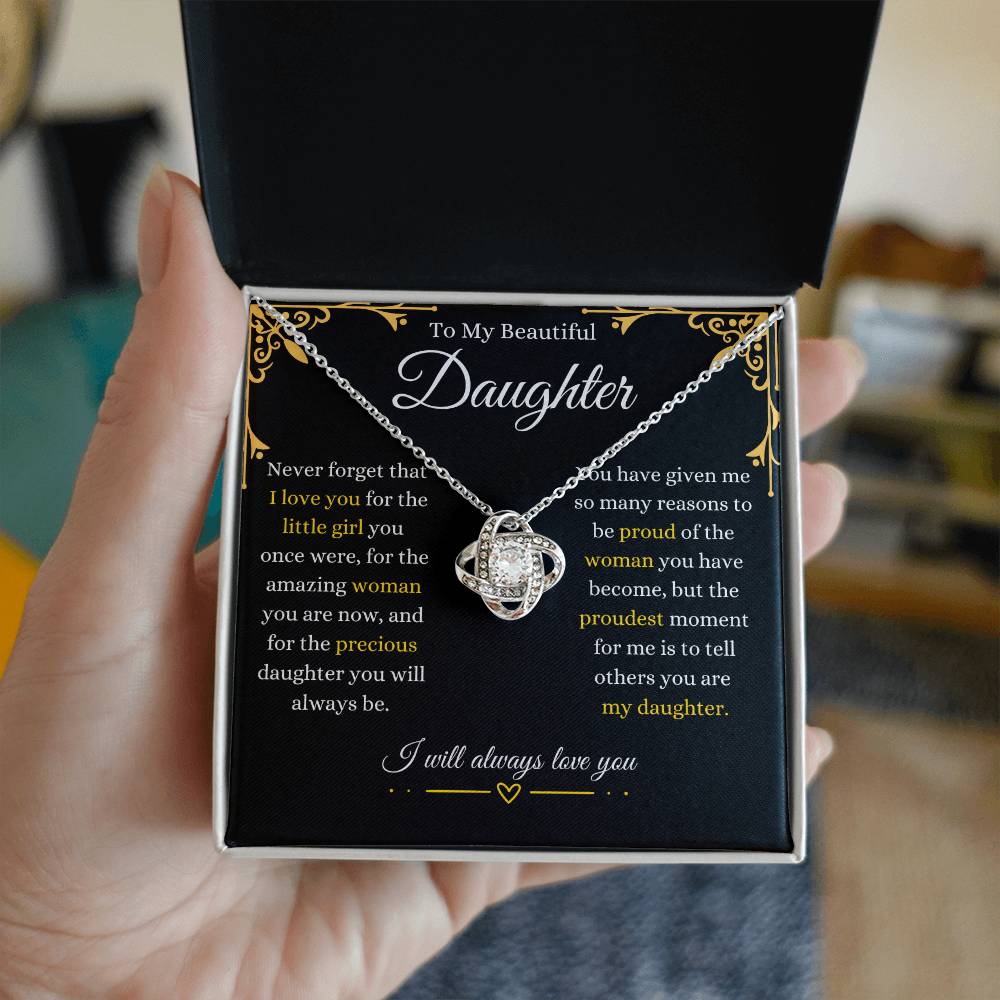 Beautiful Daughter | Love Knot Necklace