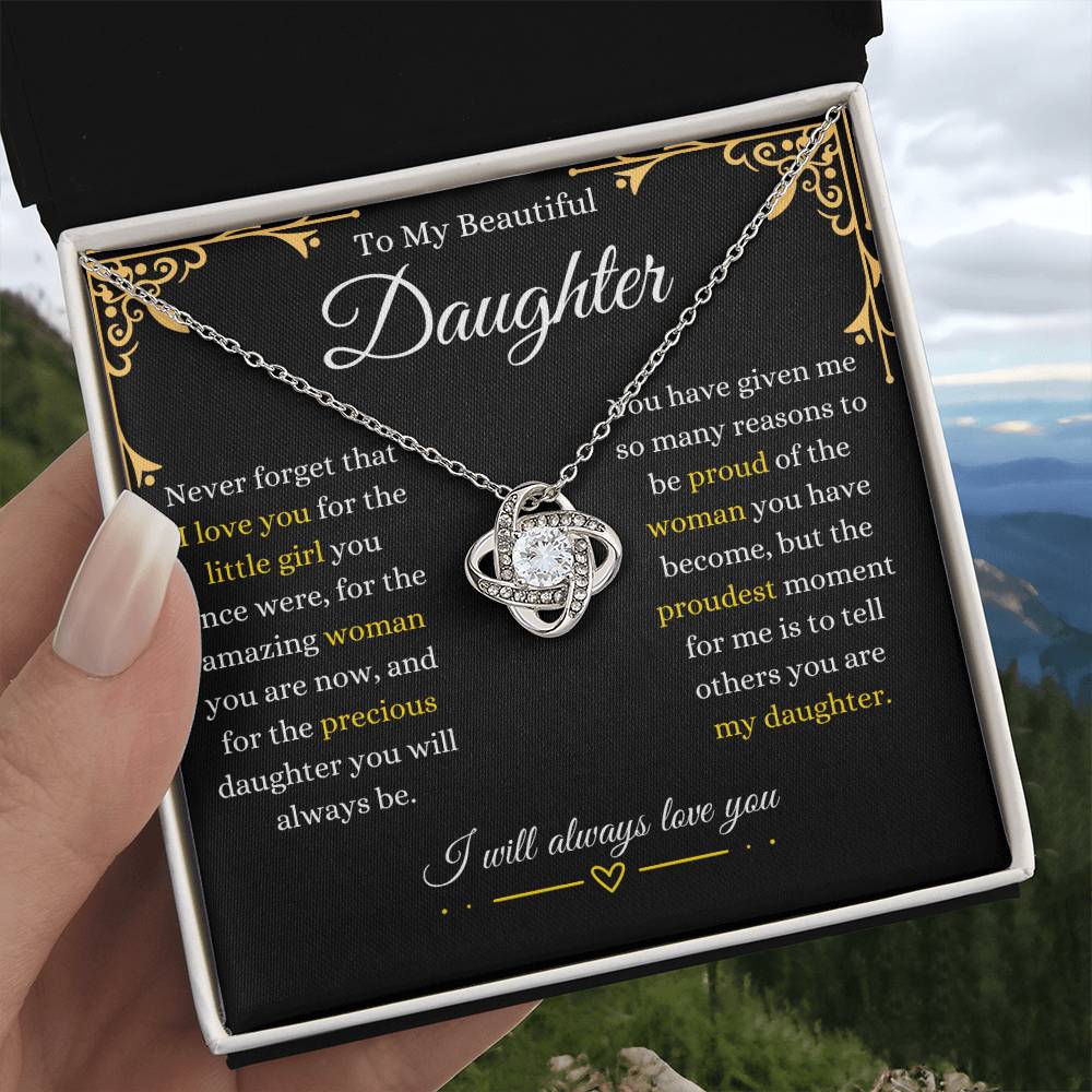 Beautiful Daughter | Love Knot Necklace