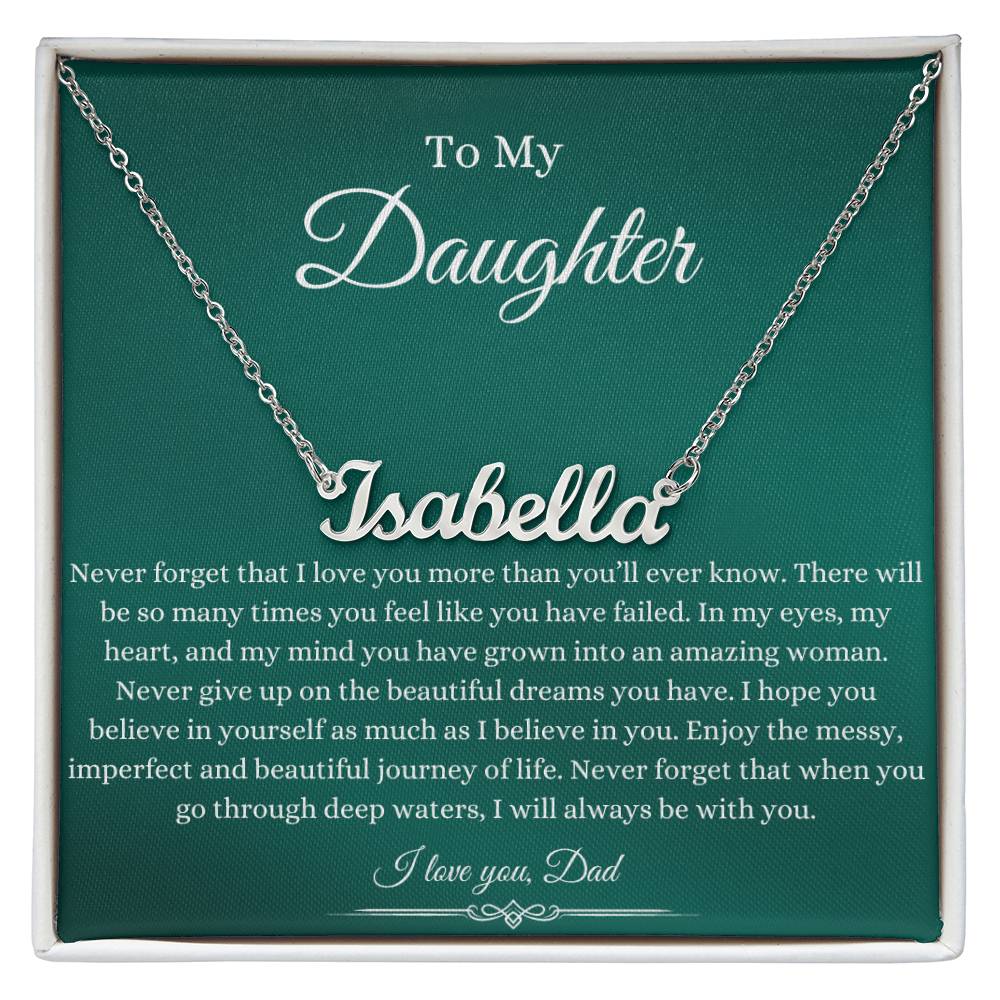 Daughter Gift - Name necklace