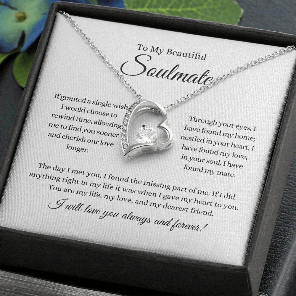 Beautiful Soulmate | Forever Love Heart Necklace