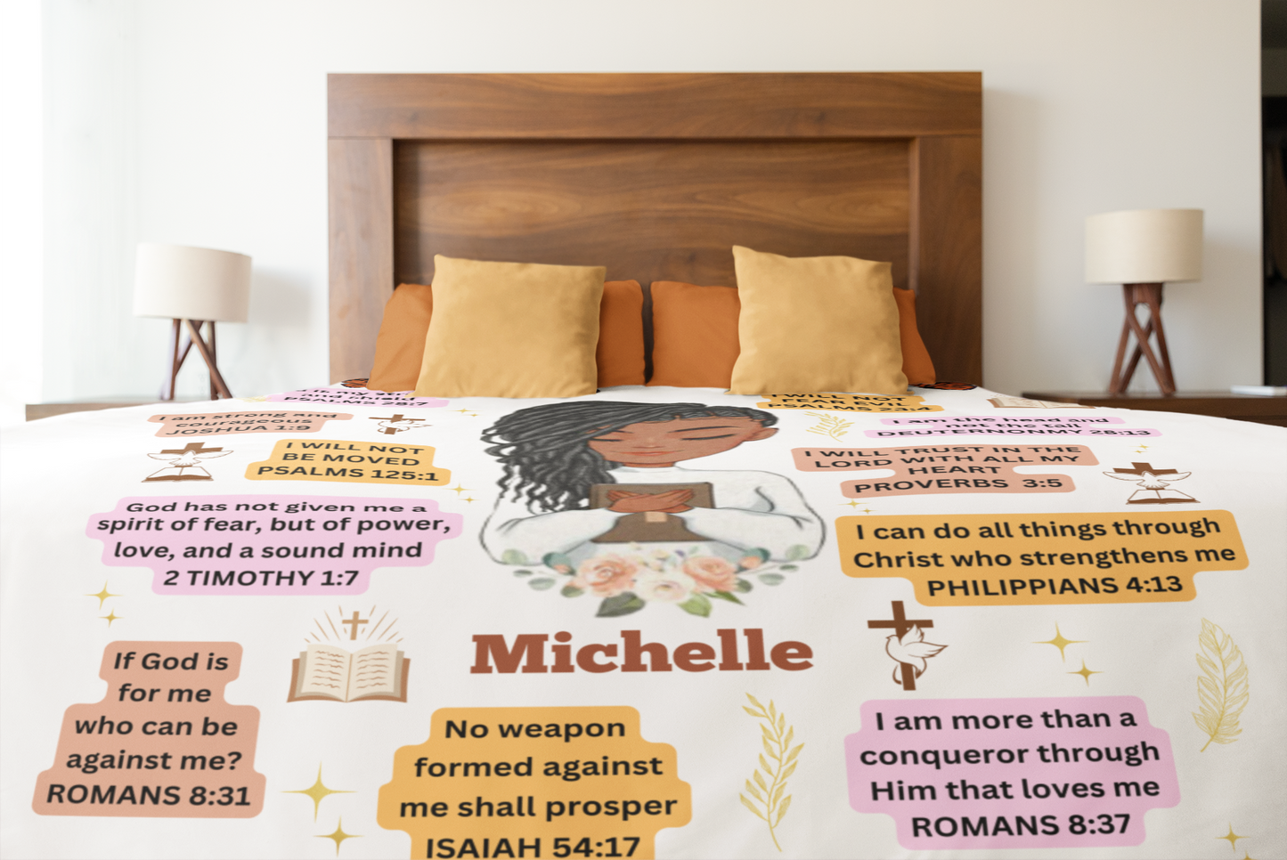 Christian Bible Verses Affirmation | Personalized Blanket 50x60